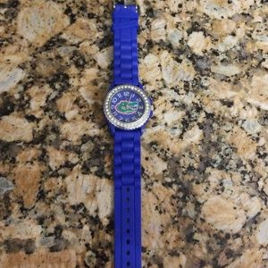 Silicone Florida Gator Rhinestone watch 🧡💙